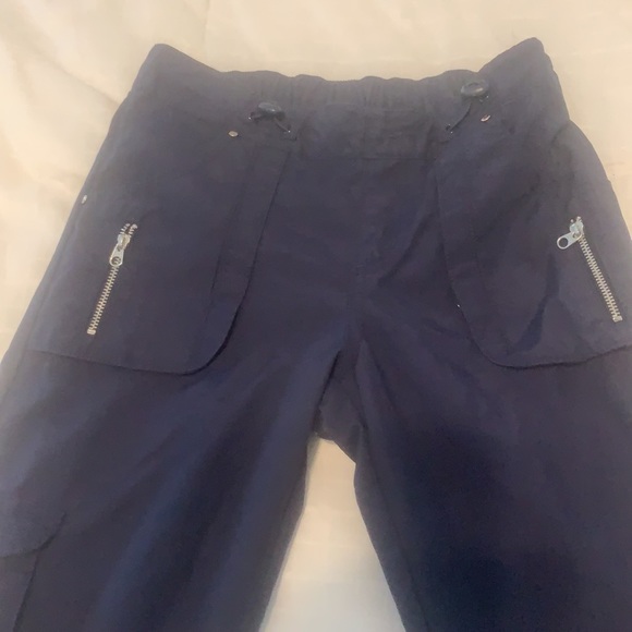 Y2K Limited Too Pants embroidered embellished sequins birds flowers navy blue 8 - Picture 12 of 16